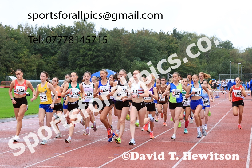 Womens Under-17s 2025 Northern Athletics Autumn Road Relays, Leigh, Lancashire. Photo: David T. Hewitson/Sports for All Pics